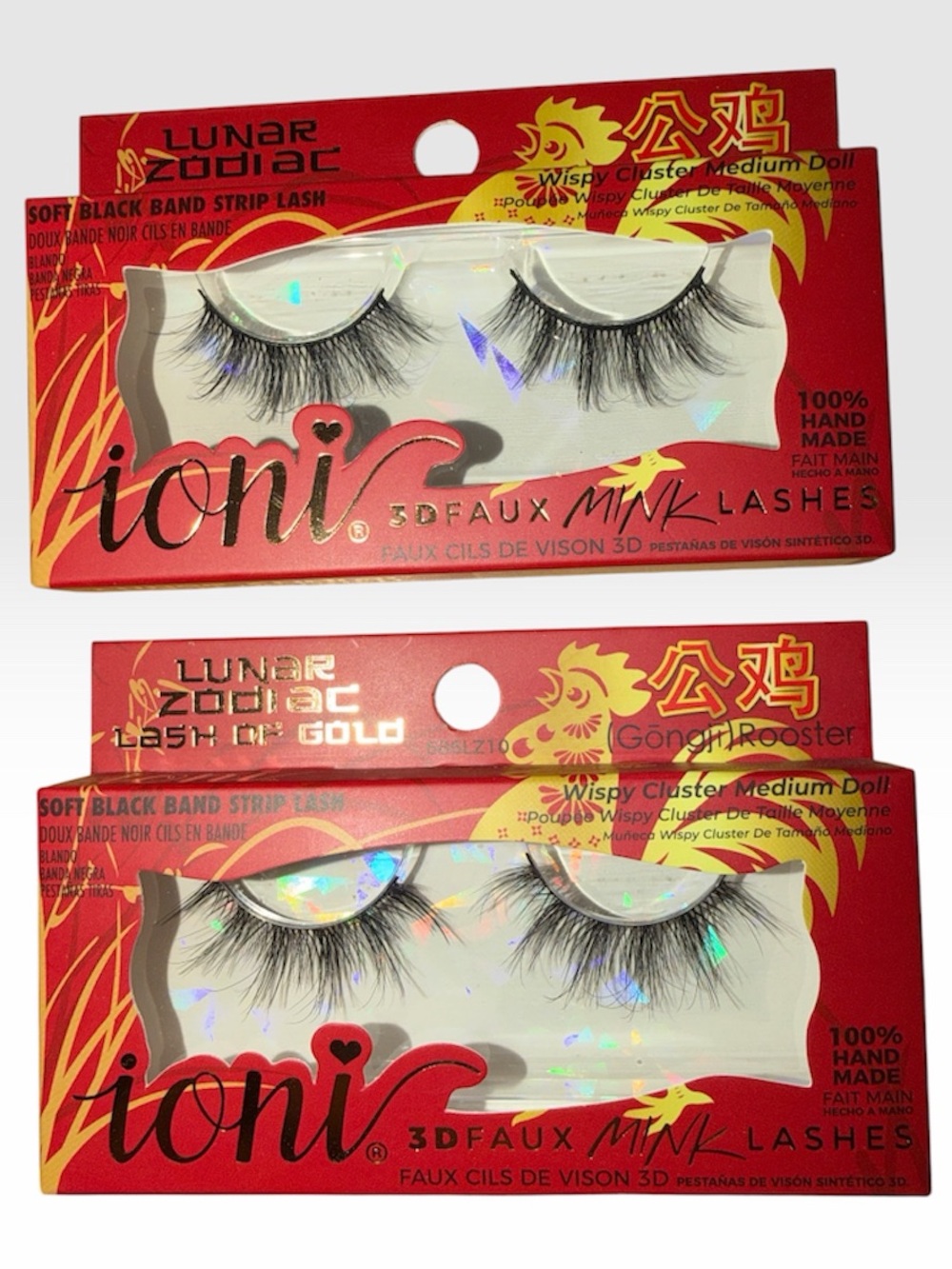⭐️ Bundle 5 for $13 •ioni 3D Faux Mink Lashes - Black, 2 packs